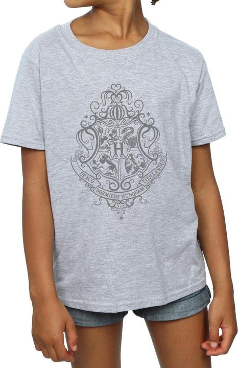 Immagine prodotto Hogwarts Draco Dormiens Crest Maglietta Ragazze (140, 146)
