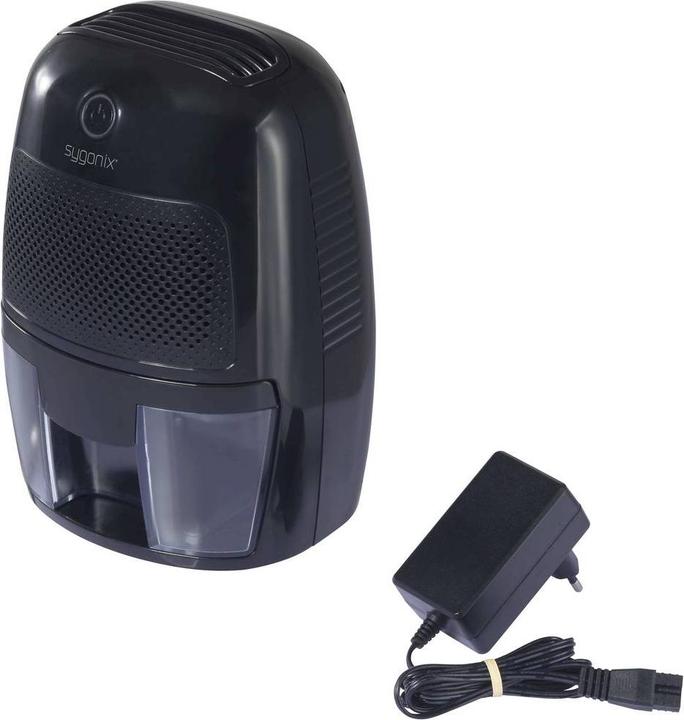Produktbild Sygonix Luftentfeuchter 20 m² 22.5 W 0.25 l/Tag Schwarz (20 m², 0.25 l/24h)