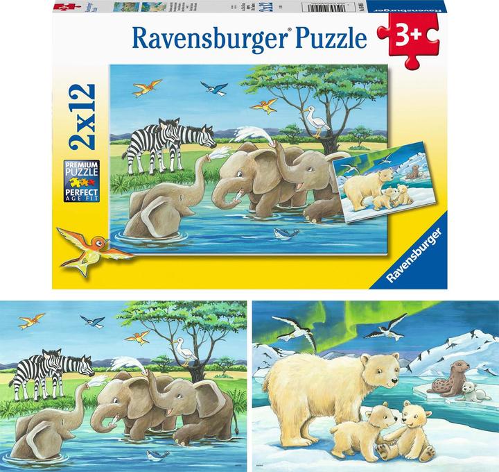 Image du produit Ravensburger Les enfants des animaux du monde entier (12 pièces)