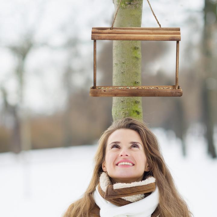 Actual product image Relaxdays 2x bird feeder