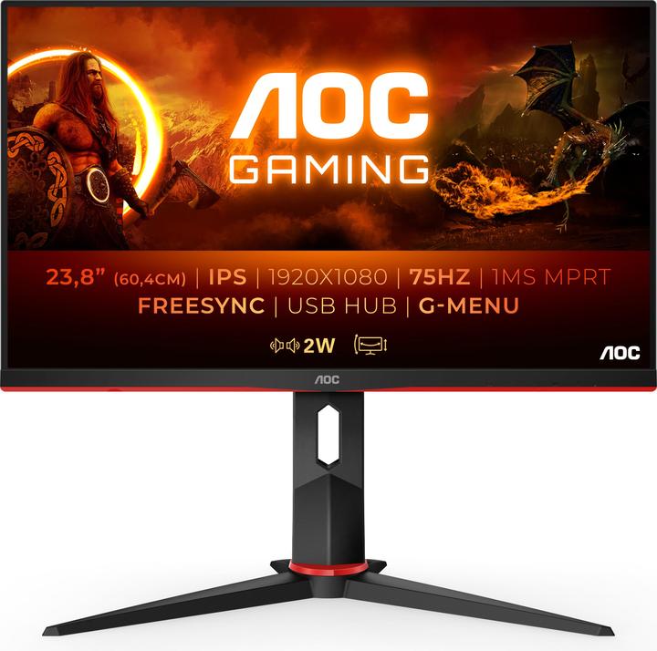 AOC 24G2U5/BK (1920 x 1080 pixels, 24")
