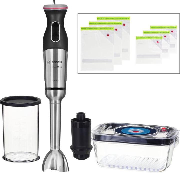 Image du produit Bosch Hausgeräte Mixeur plongeant, MaxoMixx, 1000 W, acier inoxydable MS8CM61V1