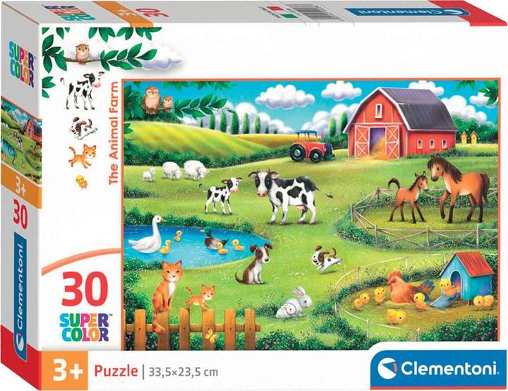 Actual product image Clementoni Puzzle Super Colour The Animal Farm, 30 pieces. (30 pieces)