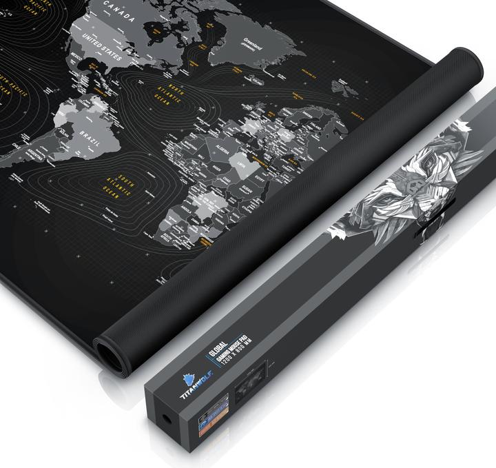Image du produit Titanwolf Tapis de souris gaming, tapis de souris rapide XXXL, tapis de souris 1200 x 800 mm, vitesse et (XXL)