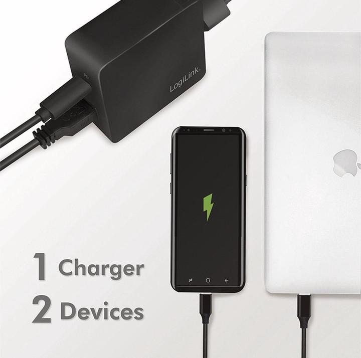 Actual product image LogiLink USB socket adapter (65 W)