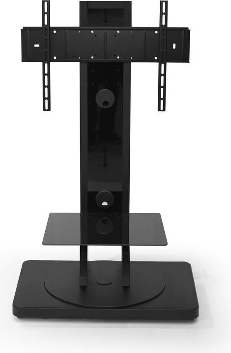Produktbild PureMounts TV Standfuss auf verdeckten Rädern, bis zu 88" und 65kg, höhenverstellbar und drehbar, schwarz (88", 65 kg)