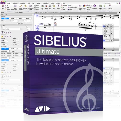 Produktbild Avid Sibelius Ultimate Dauerlizenz mit PhotoScore, NotateMe & Audio Score Ultimate (Download) (unbegrenzt)