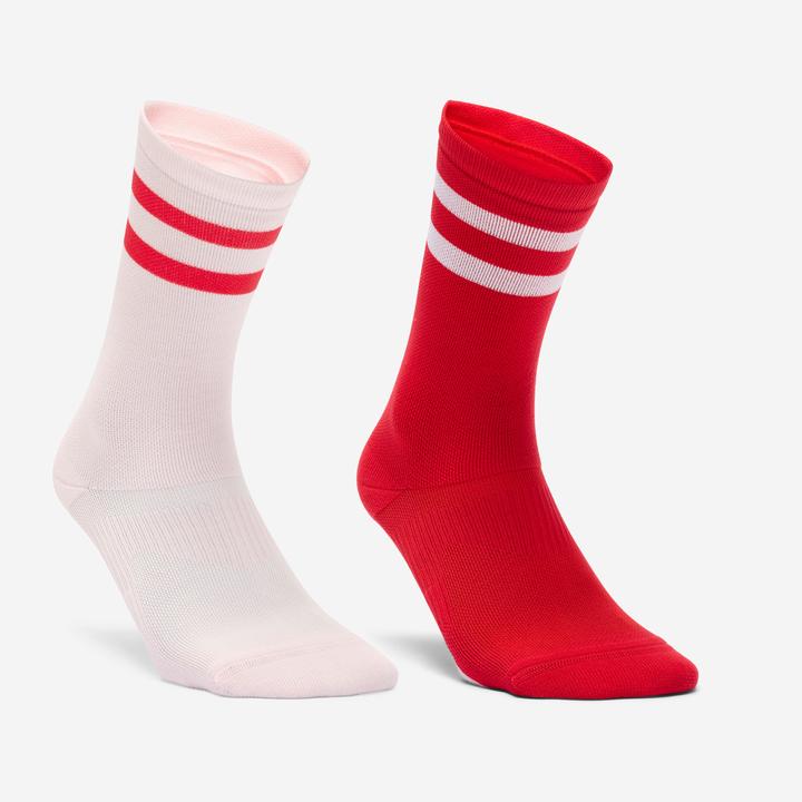 Produktbild Domyos Sportsocken High 2er-Pack - rosa/rot (39, 42)