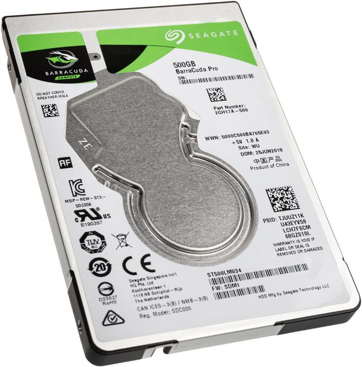 Produktbild Seagate BarraCuda (0.50 TB, 2.5")
