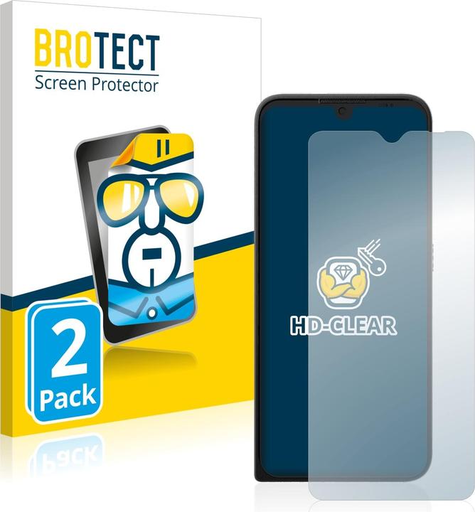 Actual product image BROTECT Screen Protector Clear (2 Piece, Motorola Defy (2021))