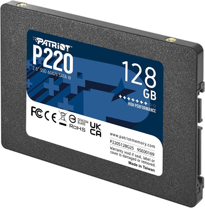 Actual product image Patriot SSD 128GB 2.5" P220 SATA3 550/480 (128 GB, 2.5")