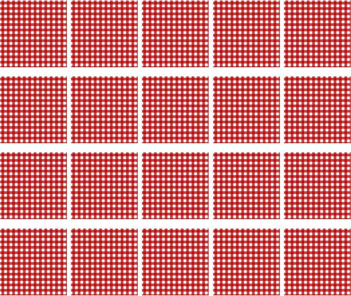 Actual product image Casativo Snack napkins, red and white chequered (25 x 25 cm)