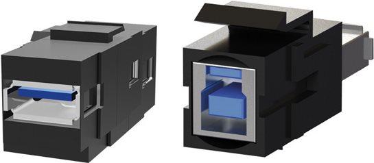 Actual product image Bachmann Custom Module 1x USB 3.0 A/B Keystone