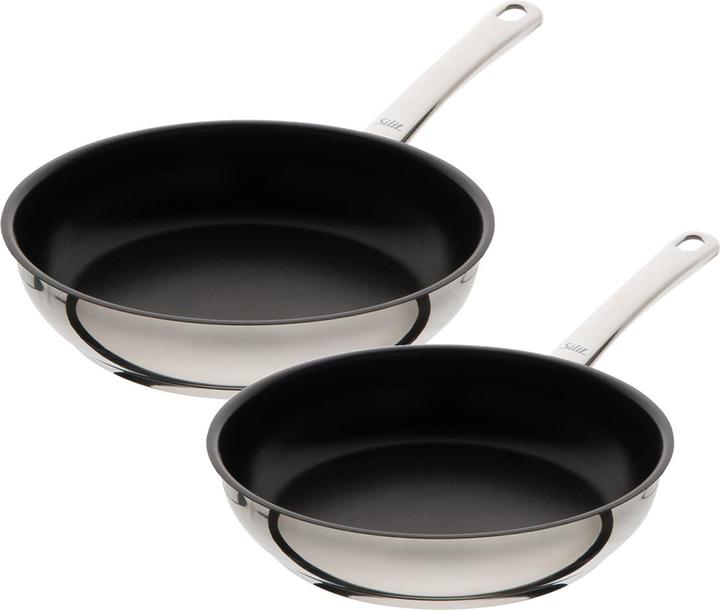 Immagine prodotto Silit SET DI PADELLE CALABRESI 24 28 (28 cm, Set di pentole e padelle da cucina, Acciaio inossidabile)