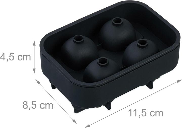 Actual product image Relaxdays 2x skull ice cube mould