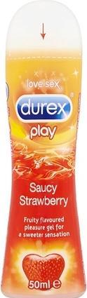 Durex Play Saucy Strawberry Gel lubrifiant à la fraise 50 ml (50 ml)