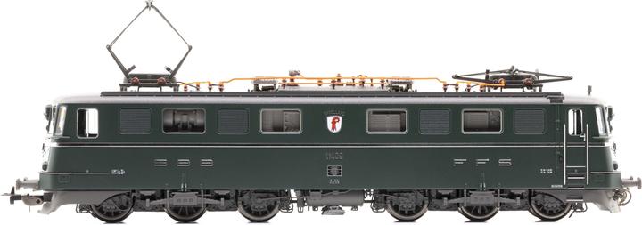 Actual product image Piko SBB Canton locomotive Ae 6/6 11409 BASELLAND green Ep. IV DC (Track H0)