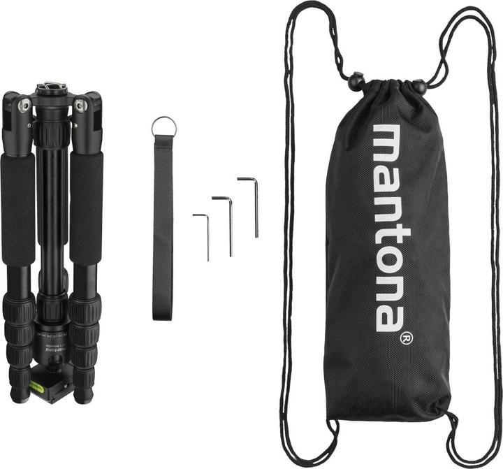 Image du produit mantona light traveller trépied de voyage noir (Métal)