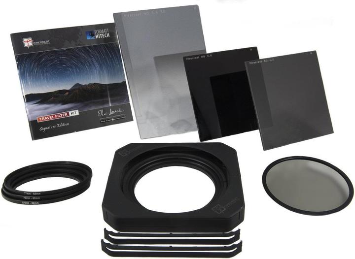 Produktbild Formatt Hitech Firecrest Elia Locardi Signature Edition 100 mm Travel Kit + Firecrest 100 mm Holder Kit (ND- / Grauverlauffilter, 100 mm)