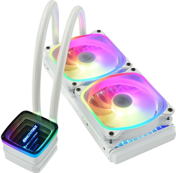 Immagine prodotto Enermax AQUAFUSION ADV ARGB Snow White 240 AIO CPU Water Cooling Intel LGA1700 AM5 Ready, 250W+ TDP