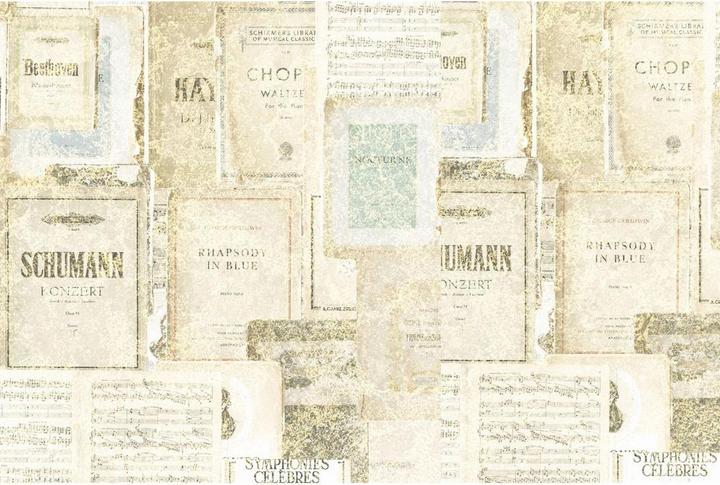 Actual product image Architects Paper Atelier 47 Sheet of Music retro vintage (400 x 270 cm)