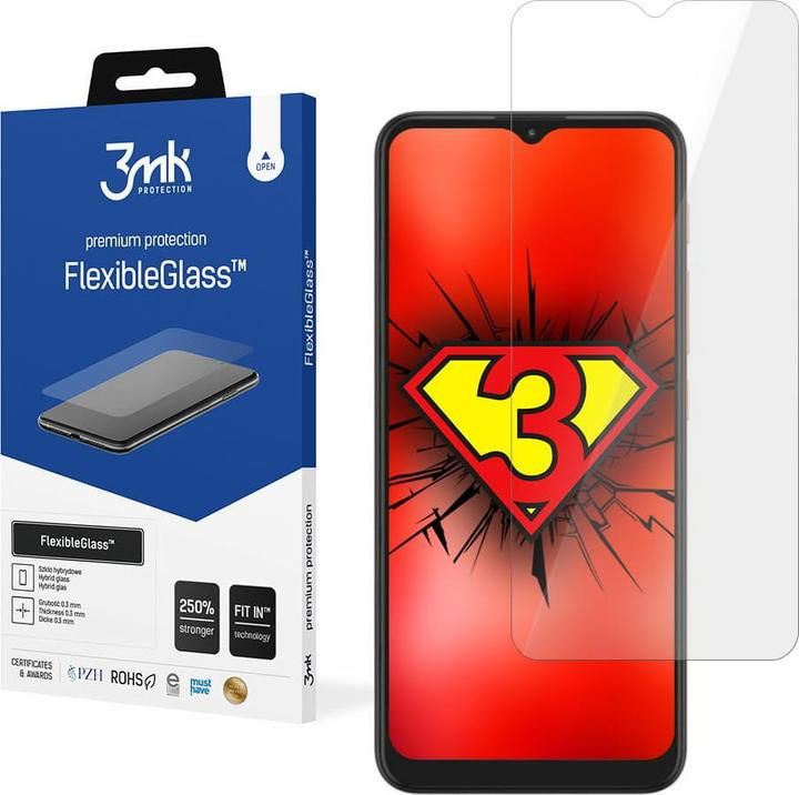 Actual product image 3MK hybrid glass Flexible 2.5D for Motorola Moto G9 Play (1 Piece, Motorola Moto G9 Play)