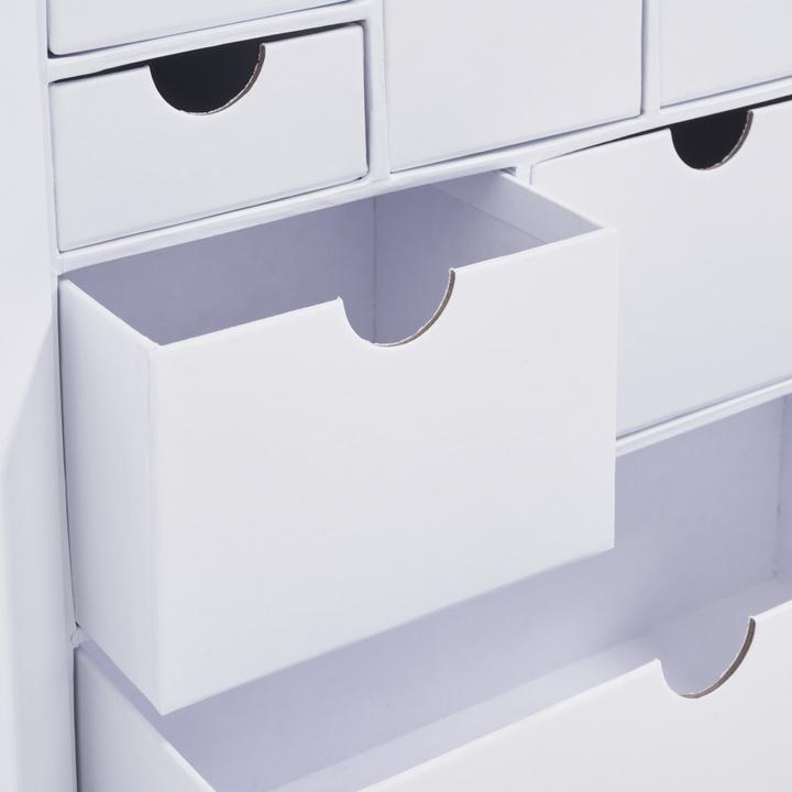 Actual product image VBS Box cupboard, 8-shelf, cardboard, white