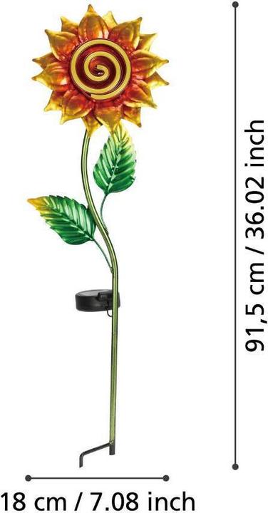 Actual product image EGLO 48814 Z SOLAR LED garden light 20x0.01W 60x180mm Coloured (20 lm, IP20)