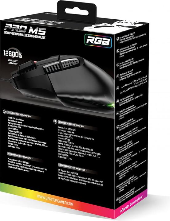 Immagine prodotto Spirit Of Gamer Pro M5 RGB (Cablato)