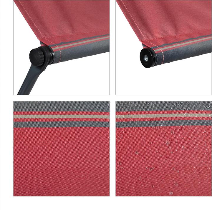 Immagine prodotto Relaxdays Tenda da sole con braccio a caduta (3.50 m)