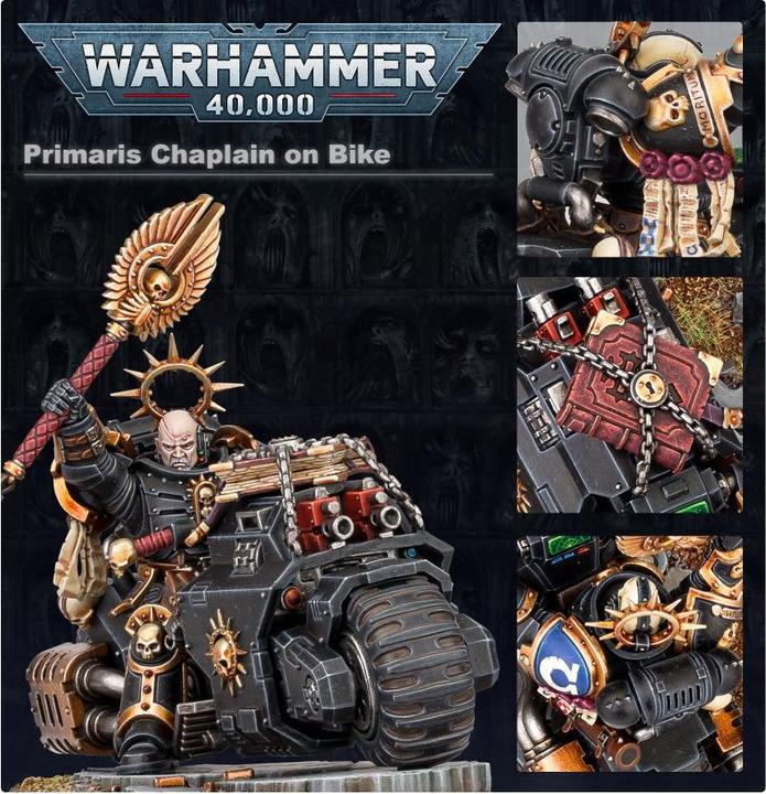 Produktbild Games Workshop Space Marines - Primaris Chaplain on Bike (Kunststoff)