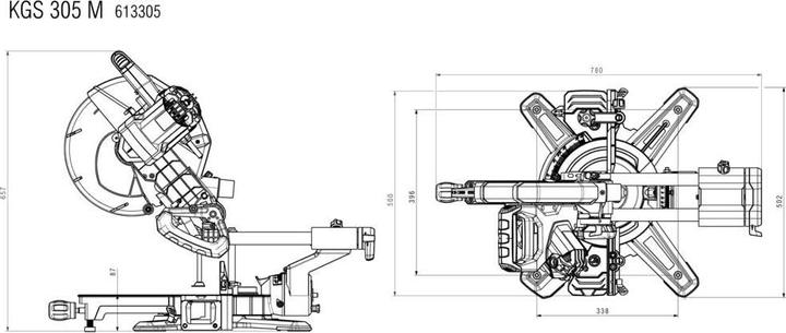 Produktbild Metabo KGS 305 M Set