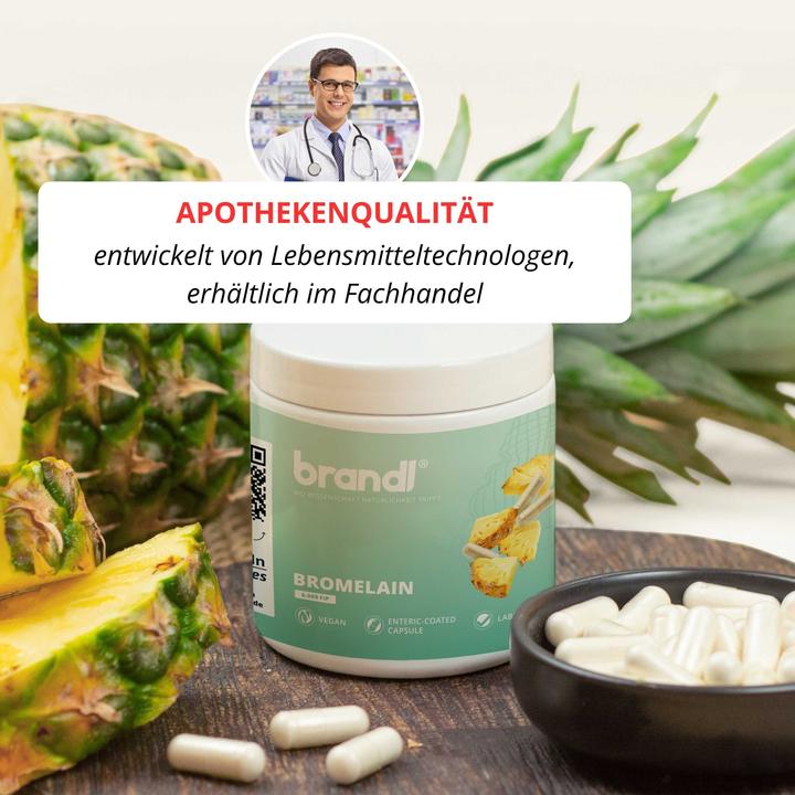 Immagine prodotto Brandl-Nutrition Capsule di bromelina ad alto dosaggio (60 Pezzo/i, Pillole, 43.08 g)