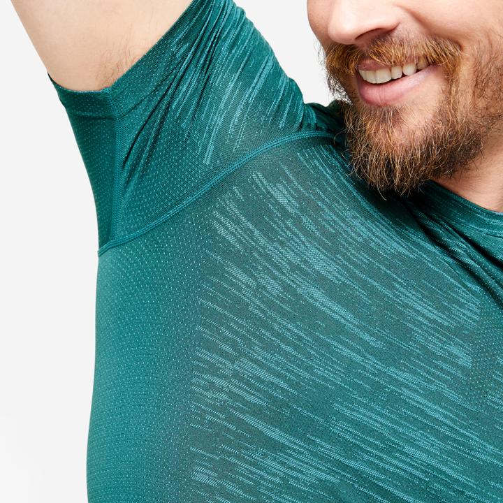 Produktbild Domyos Kompressionsshirt Herren Rundhals - türkis (L)