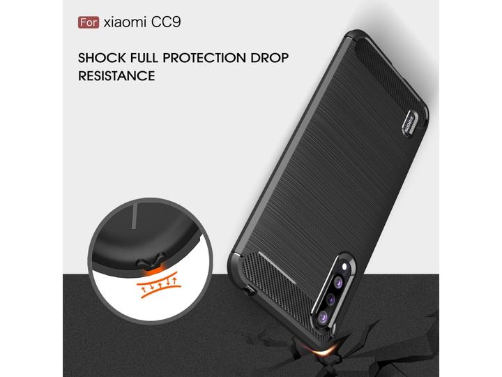 Immagine prodotto Screenguard Xiaomi Mi 9 Lite Cover Carbon Brushed Soft TPU (Mi 9 Lite)