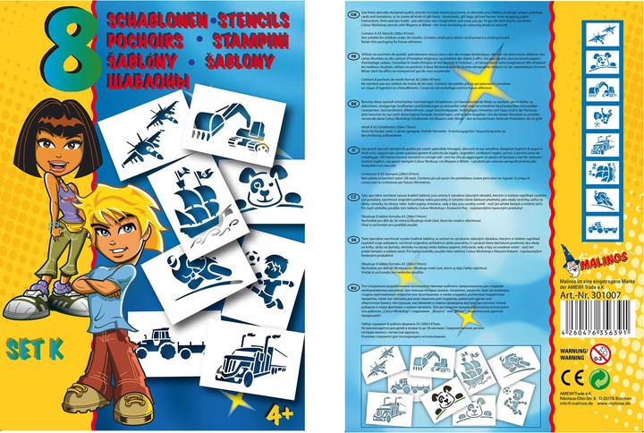 Produktbild Malinos BloPens Schablonen Set K Technik / Boys