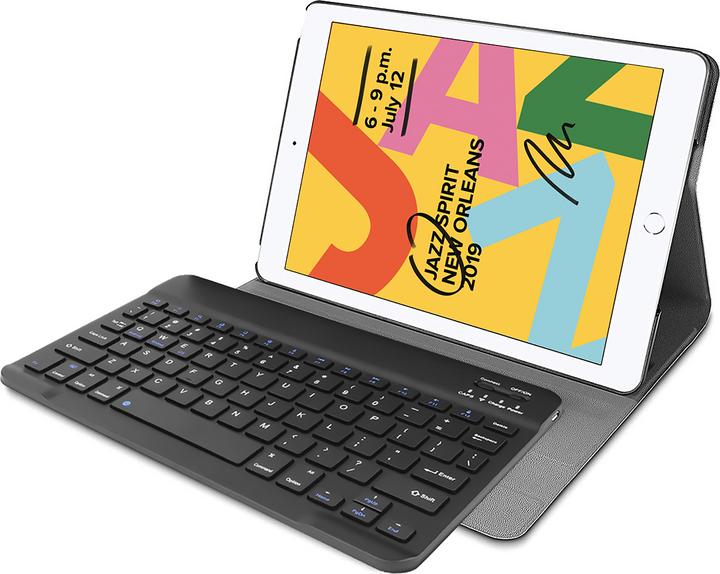 Produktbild Cazy Tastatur Hülle Kompatibel mit iPad 2021 (9th Gen)/2020 (8th Gen)/iPad 2019 (7th Gen) - Schutz Etui (Eng. Int.)