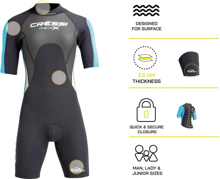 Actual product image Cressi Med X (2.5 mm, XL)