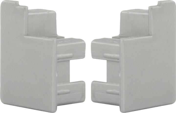 Knoke SMART CASE Abdeckkappenset bei aufgesetzter Montage, Kunststoff silberfarbig