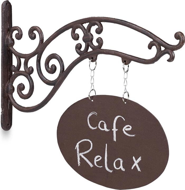 Actual product image Relaxdays Hanging Chalkboard Sign, Antique Design