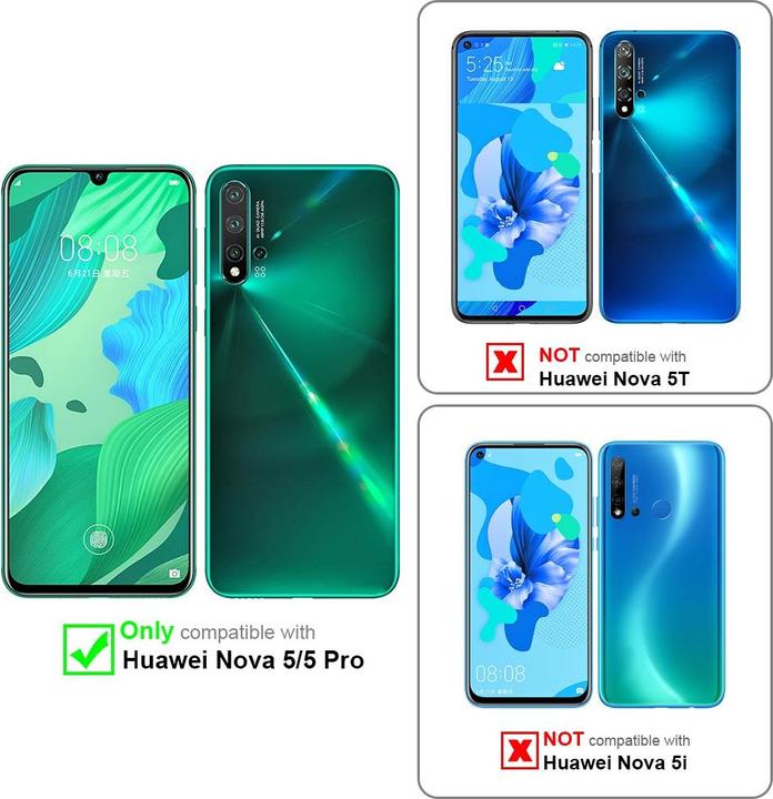 Actual product image Cadorabo Chain case for Huawei NOVA 5 / 5 PRO necklace cover adjustable