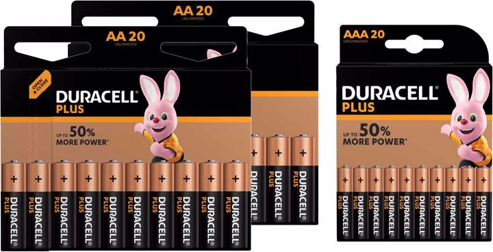 Duracell Plus Pack (60 Stk., AAA, AA)