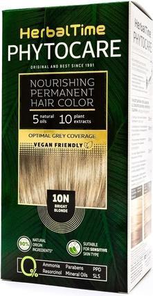 Herbal Time Phytocare Permanentes Haarfärbemittel Farbe Hellblond 10N (10N Sehr Hellblond)
