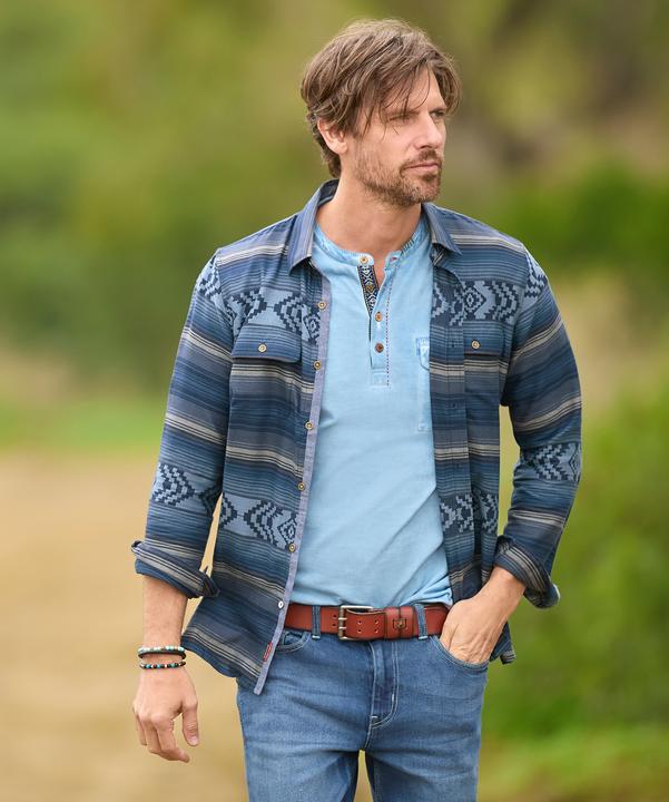 Actual product image Joe Browns Aztec Stripe Long Sleeve Shirt (XXL)