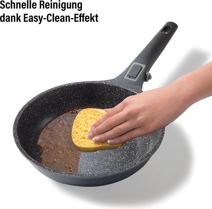 Actual product image Stoneline Imagination PLUS Kochgeschirr-Set, 8-tlg., mit abnehmbaren Griffen (Pan set + pot set, Cast iron)