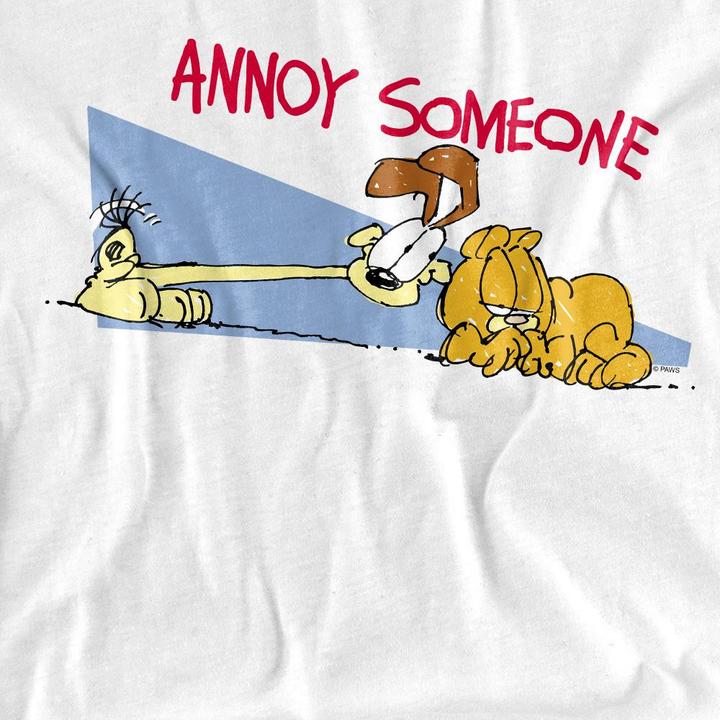 Actual product image Garfield Unisex Adult Annoy Someone T-Shirt (XL)