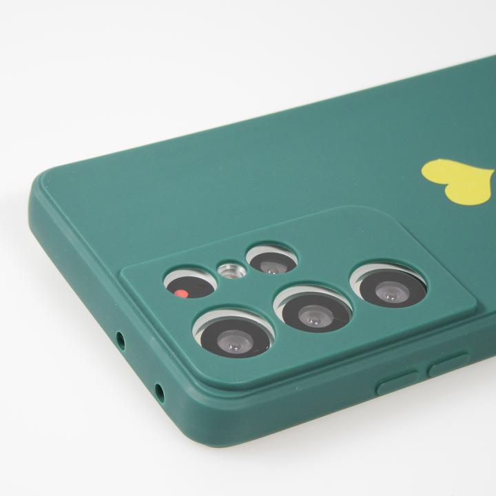 Actual product image PhoneLook Coque Silicone Mat Coeur doré (Samsung Galaxy S22 Ultra)