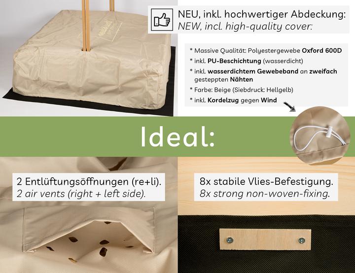 Produktbild Needs&Wants Sunplaya4" mit Dach und Abdeckung
