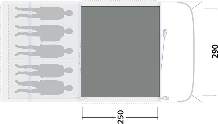 Actual product image Outwell Cozy Carpet Florida 5 Air