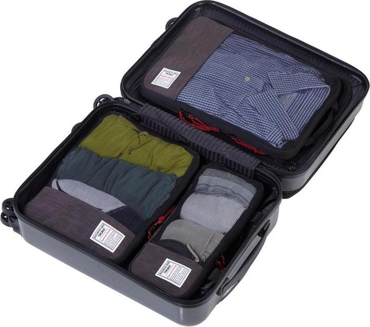 Image du produit Troika BUSINESS PACKING CUBES Ensemble de sac de compression de voyage, gris/noir